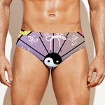 Colourful Chinese Zodiac Wheel Print Men's Swim Briefs
