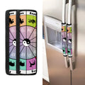 Colourful Chinese Zodiac Wheel Print Refrigerator Handle Covers