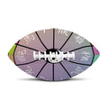 Colourful Chinese Zodiac Wheel Print Rugby Ball