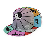 Colourful Chinese Zodiac Wheel Print Snapback Cap