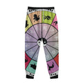 Colourful Chinese Zodiac Wheel Print Sweatpants