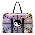 Colourful Chinese Zodiac Wheel Print Utility Tote Bag