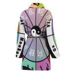 Colourful Chinese Zodiac Wheel Print Women's Bathrobe