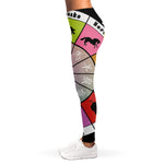 Colourful Chinese Zodiac Wheel Print Women's Leggings