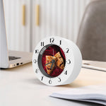 Comedy And Tragedy Theater Masks Print Alarm Clock
