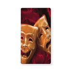 Comedy And Tragedy Theater Masks Print Baby Crib Sheet