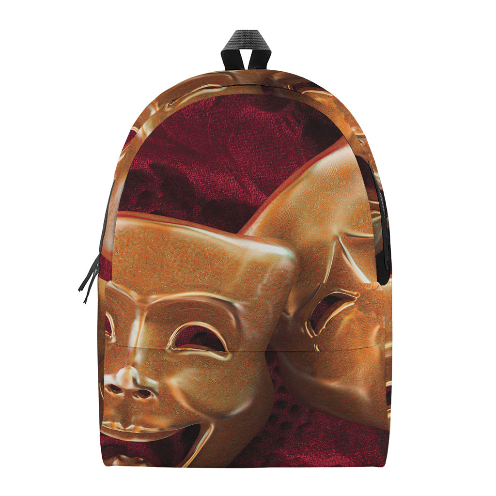 Comedy And Tragedy Theater Masks Print Backpack