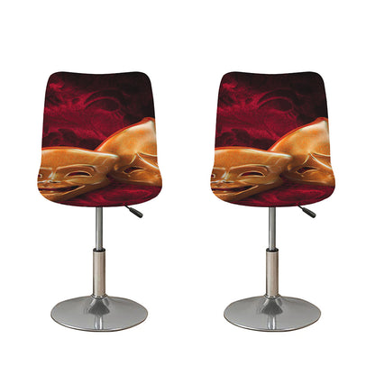 Comedy And Tragedy Theater Masks Print Bar Stool Covers