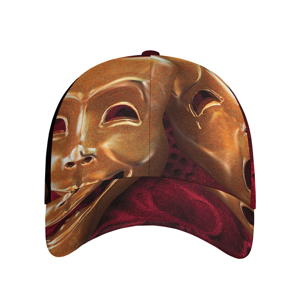 Comedy And Tragedy Theater Masks Print Baseball Cap