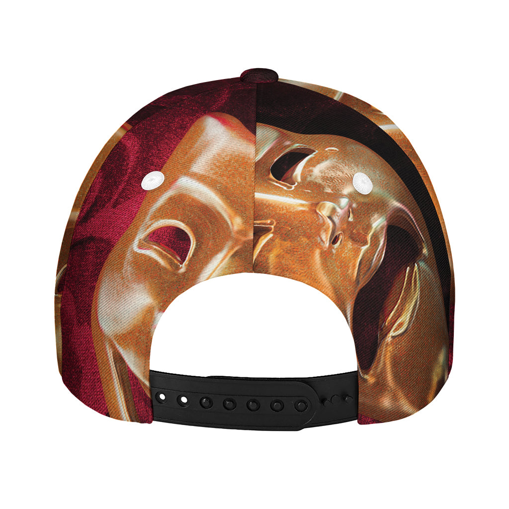 Comedy And Tragedy Theater Masks Print Baseball Cap