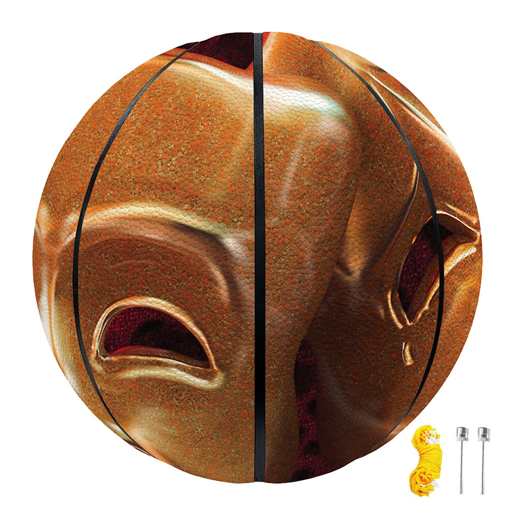 Comedy And Tragedy Theater Masks Print Basketball