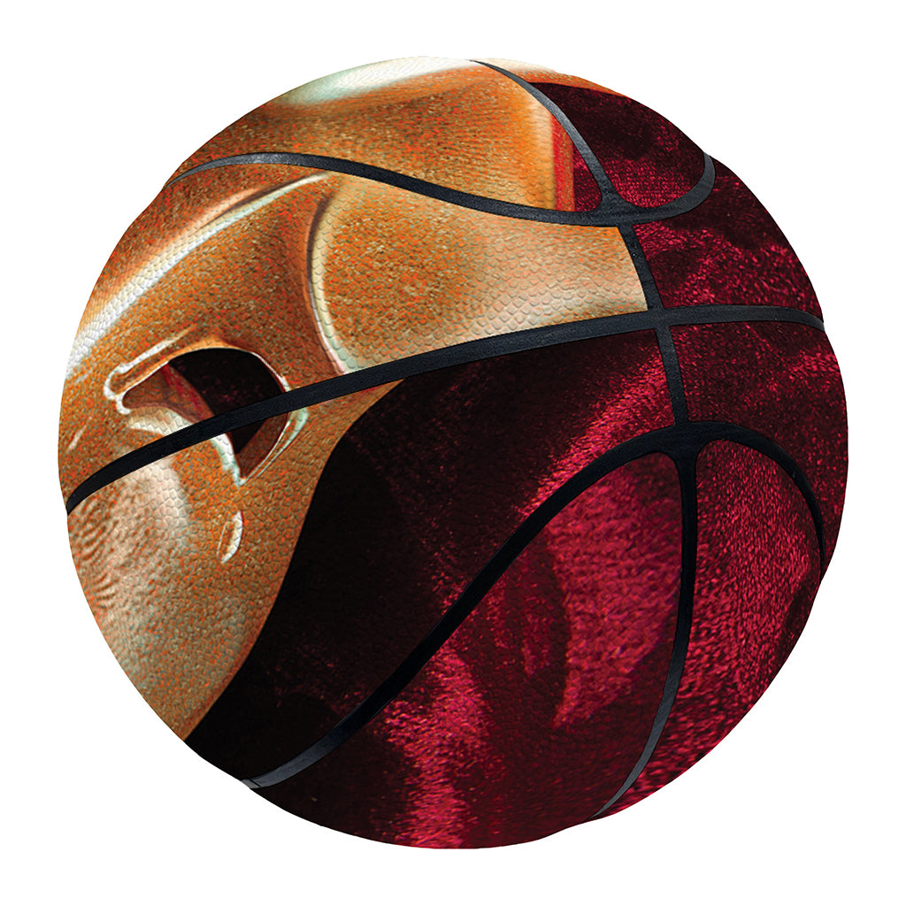 Comedy And Tragedy Theater Masks Print Basketball
