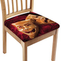 Comedy And Tragedy Theater Masks Print Chair Cushion Cover