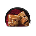Comedy And Tragedy Theater Masks Print Coin Purse