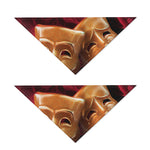 Comedy And Tragedy Theater Masks Print Dog Bandana