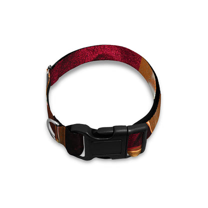 Comedy And Tragedy Theater Masks Print Dog Collar