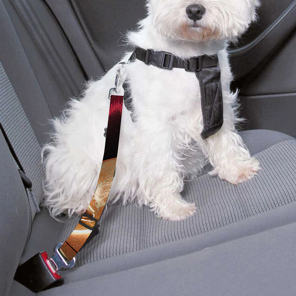 Comedy And Tragedy Theater Masks Print Dog Seat Belt