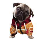 Comedy And Tragedy Theater Masks Print Dog Zip Up Hoodie