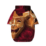 Comedy And Tragedy Theater Masks Print Dog Zip Up Hoodie