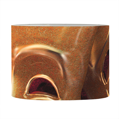 Comedy And Tragedy Theater Masks Print Drum Lamp Shade