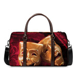Comedy And Tragedy Theater Masks Print Duffle Bag