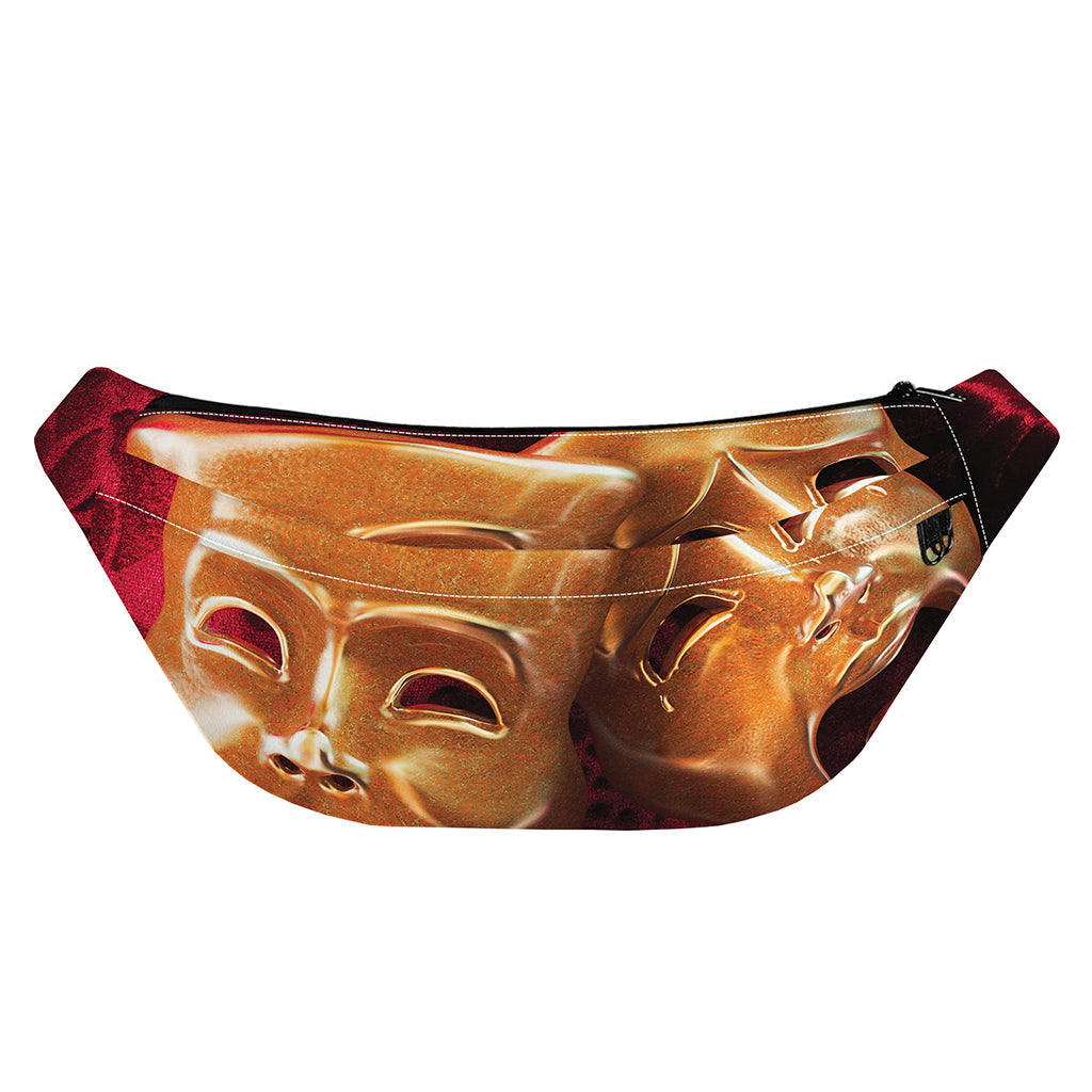Comedy And Tragedy Theater Masks Print Fanny Pack