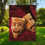 Comedy And Tragedy Theater Masks Print Garden Flag