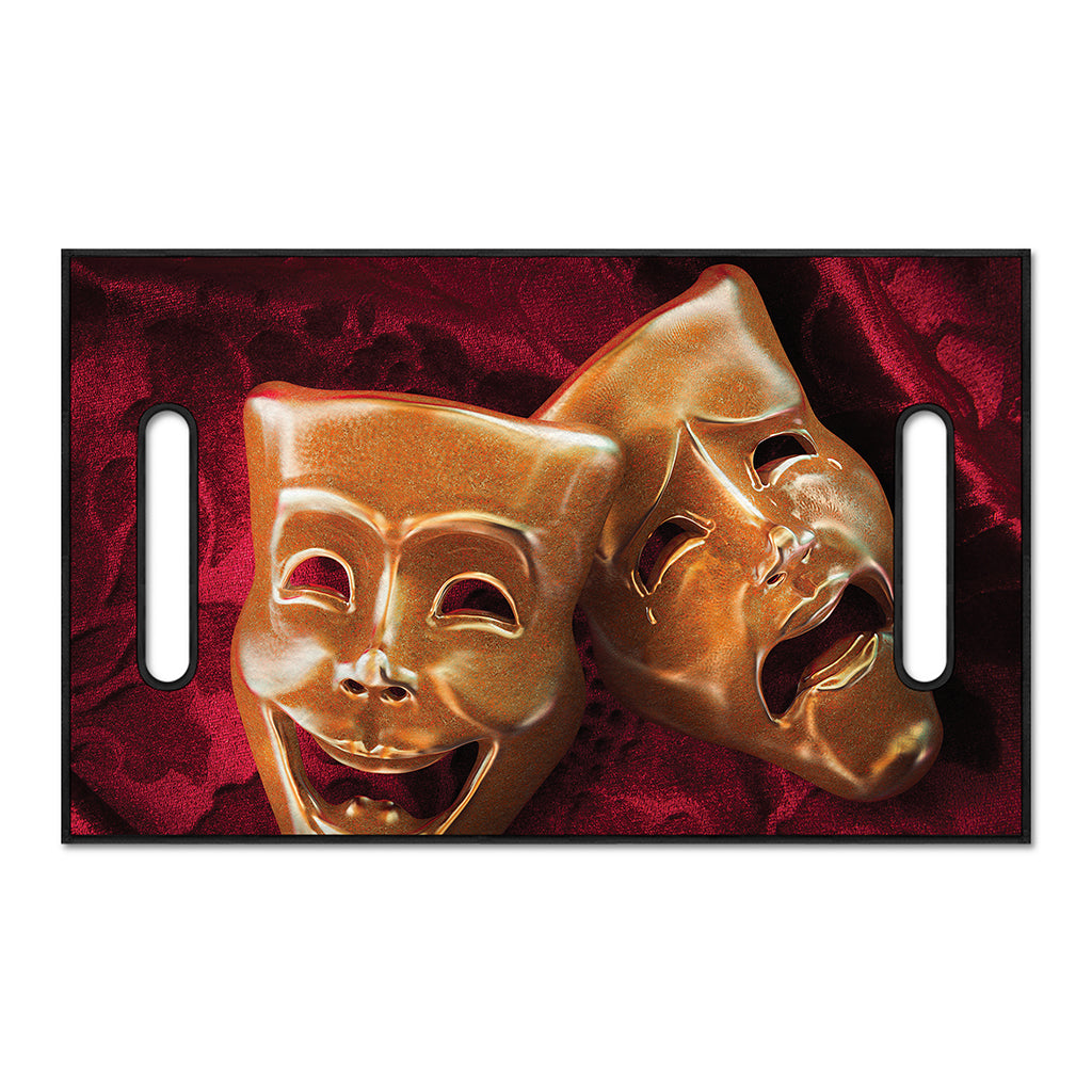 Comedy And Tragedy Theater Masks Print Golf Cart Seat Cover