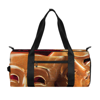 Comedy And Tragedy Theater Masks Print Gym Bag