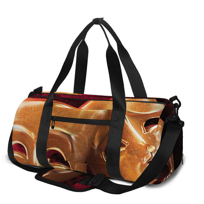 Comedy And Tragedy Theater Masks Print Gym Bag