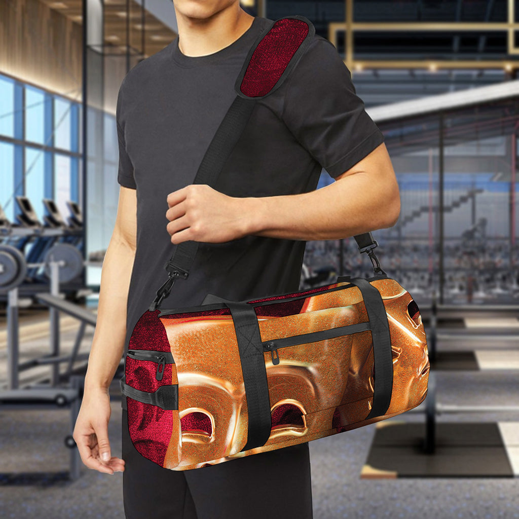 Comedy And Tragedy Theater Masks Print Gym Bag