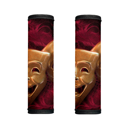 Comedy And Tragedy Theater Masks Print Handle Covers