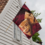 Comedy And Tragedy Theater Masks Print House Flag
