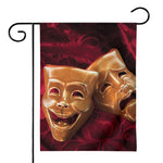 Comedy And Tragedy Theater Masks Print House Flag