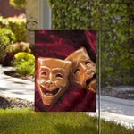 Comedy And Tragedy Theater Masks Print House Flag