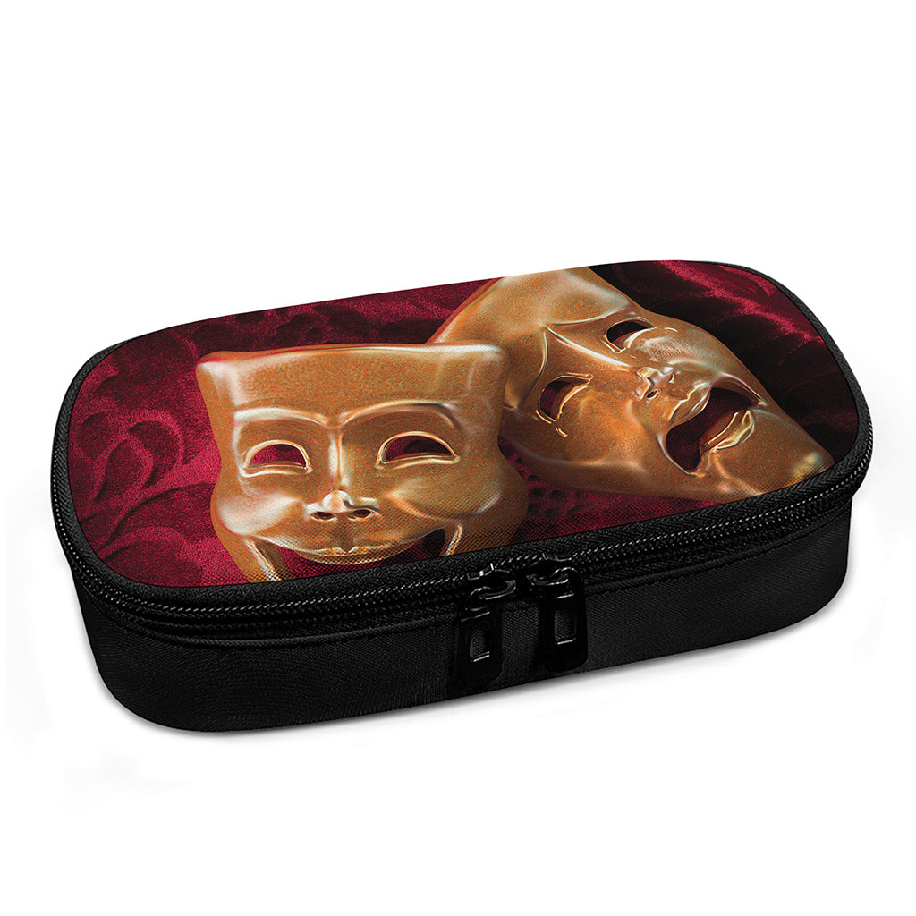 Comedy And Tragedy Theater Masks Print Insulin Cooler Travel Case