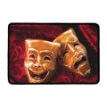 Comedy And Tragedy Theater Masks Print Kitchen Mat