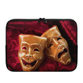 Comedy And Tragedy Theater Masks Print Laptop Sleeve