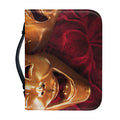 Comedy And Tragedy Theater Masks Print Leather Bible Cover