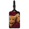 Comedy And Tragedy Theater Masks Print Luggage Tag