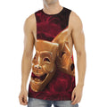 Comedy And Tragedy Theater Masks Print Men's Muscle Tank Top