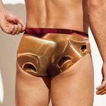 Comedy And Tragedy Theater Masks Print Men's Swim Briefs
