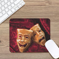 Comedy And Tragedy Theater Masks Print Mouse Pad
