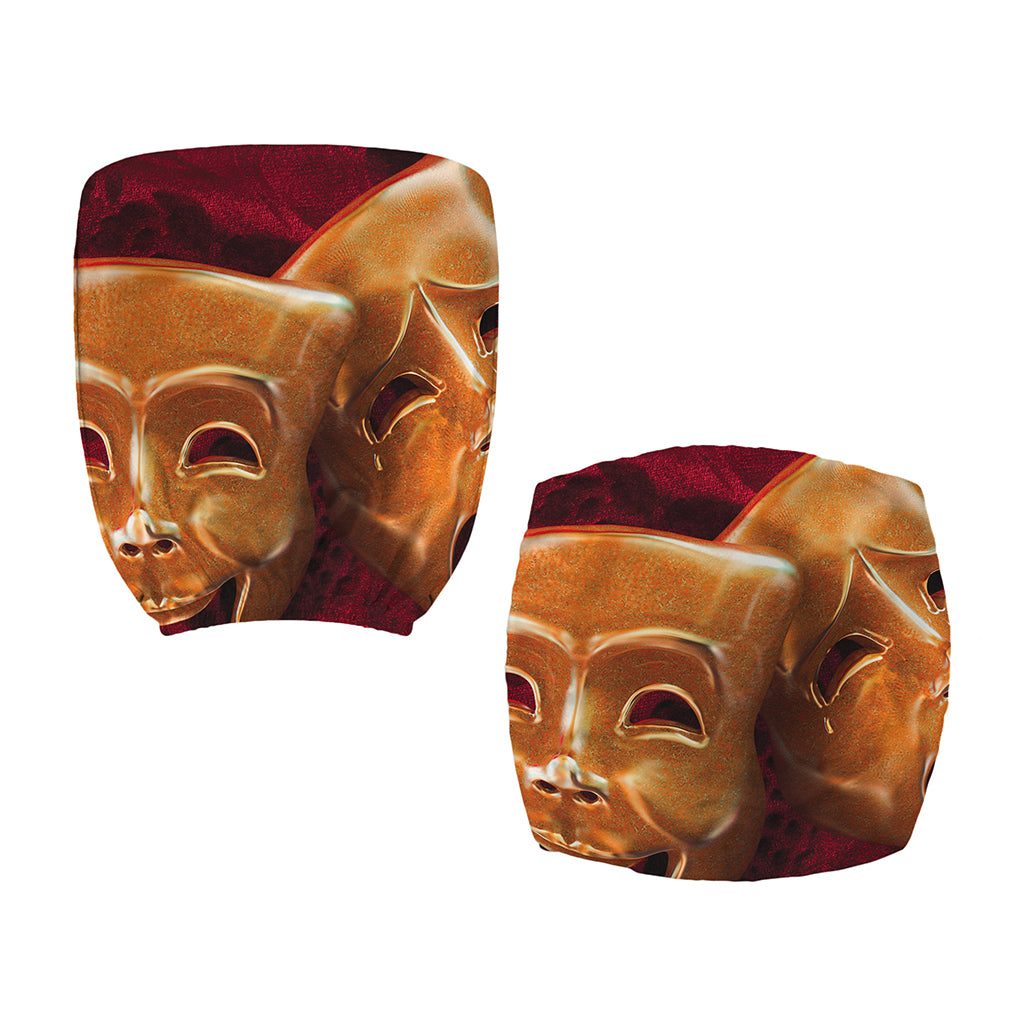 Comedy And Tragedy Theater Masks Print Office Chair Cover