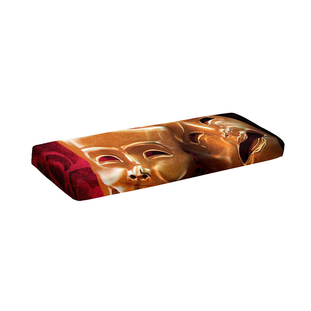 Comedy And Tragedy Theater Masks Print Piano Keyboard Cover