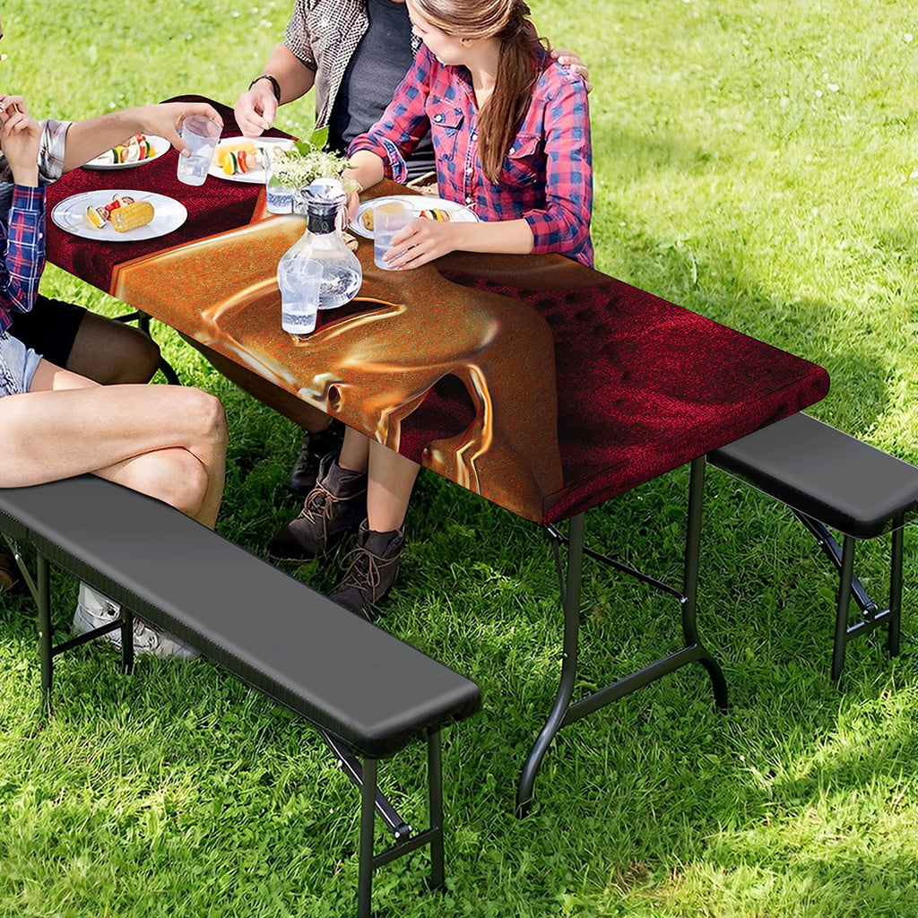 Comedy And Tragedy Theater Masks Print Picnic Table Cover