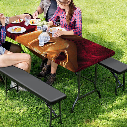 Comedy And Tragedy Theater Masks Print Picnic Table Cover