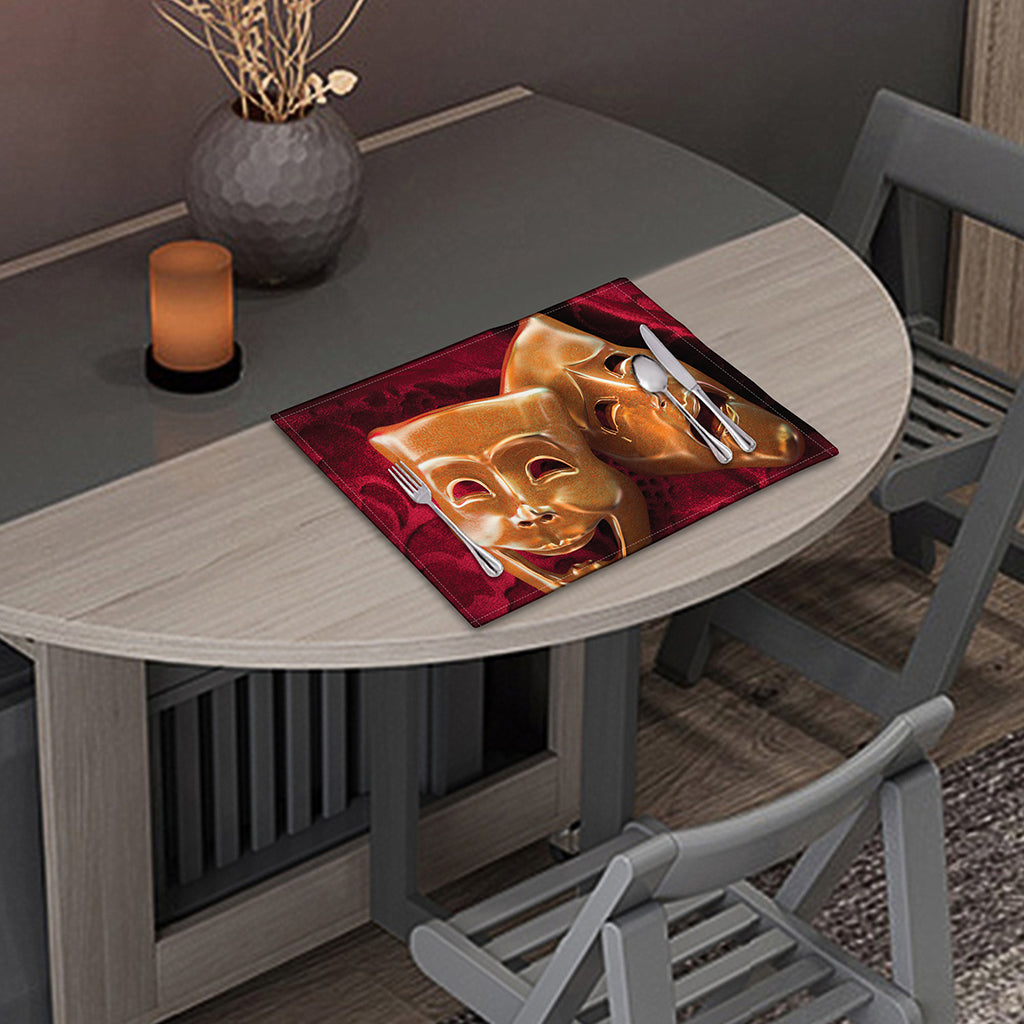 Comedy And Tragedy Theater Masks Print Placemat