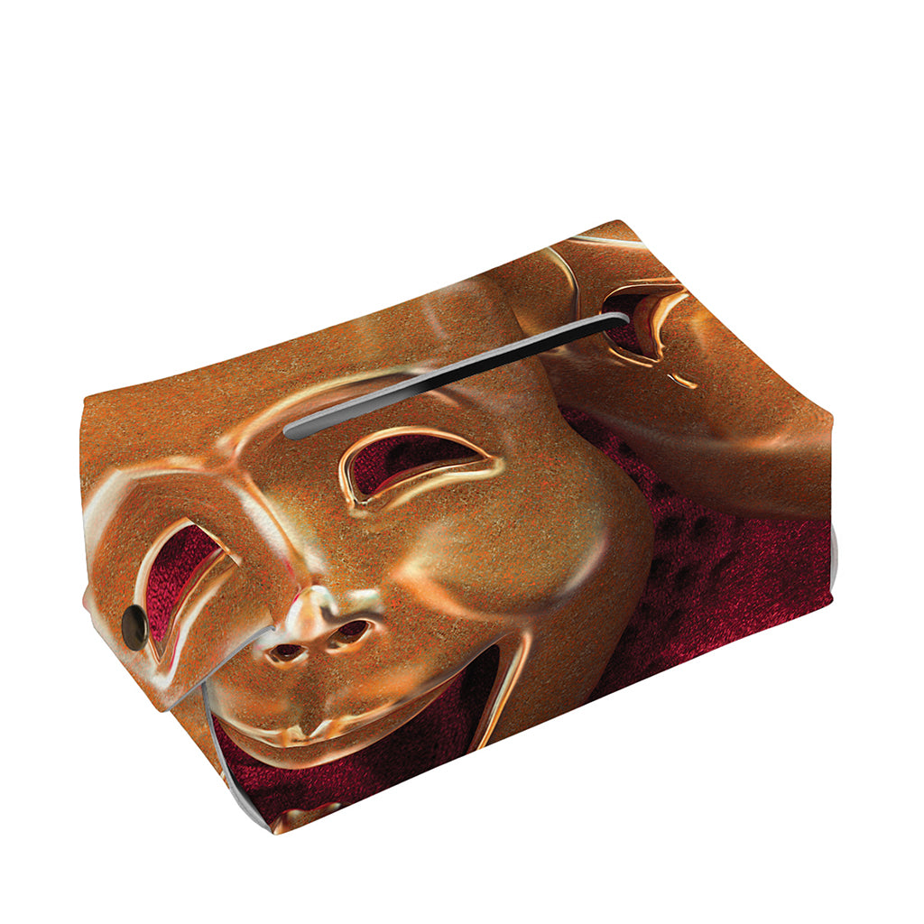 Comedy And Tragedy Theater Masks Print Rectangle Tissue Box Cover