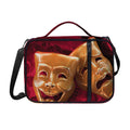 Comedy And Tragedy Theater Masks Print Shoulder Strap Bible Bag